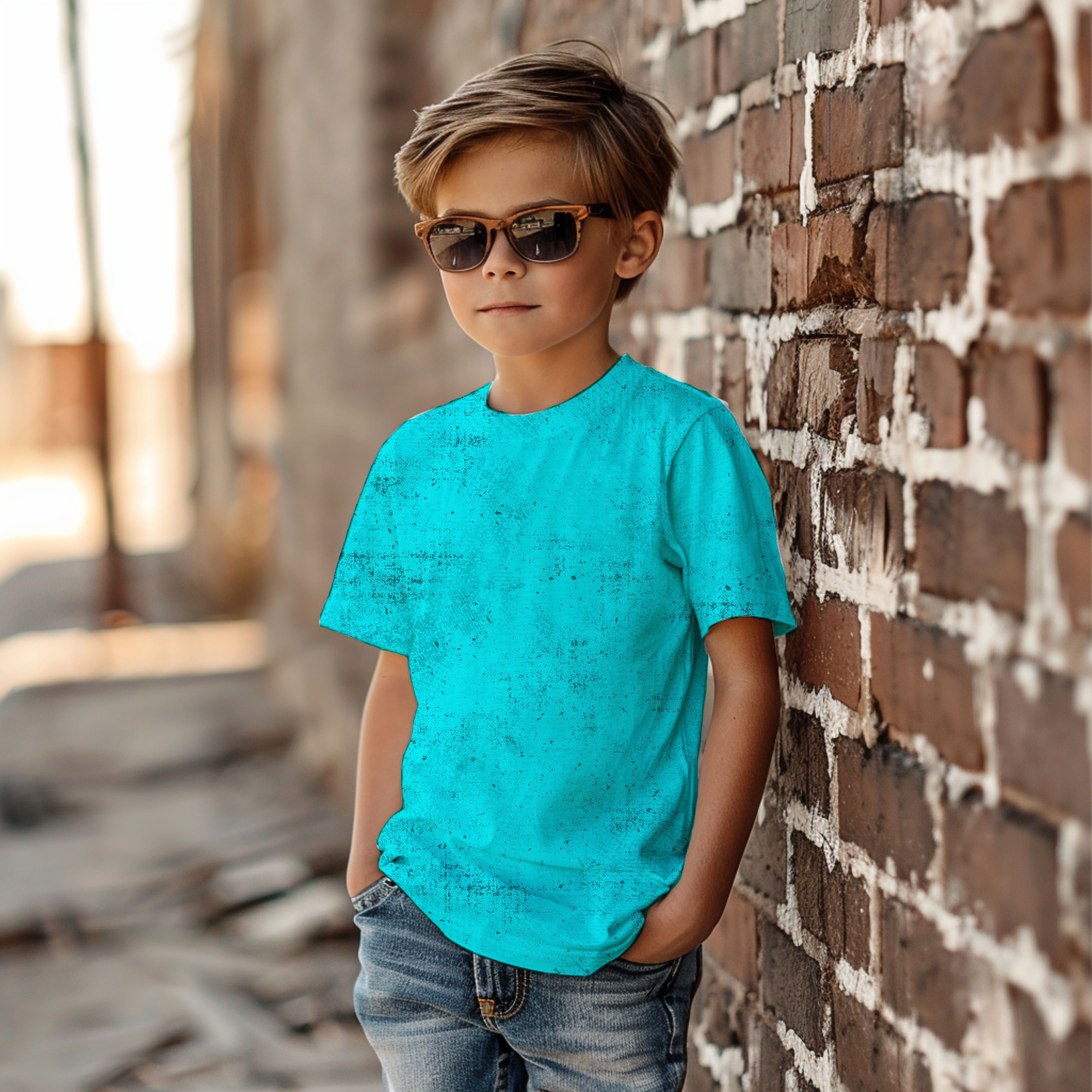 Grunge Optik Türkis Augustvorbestellung